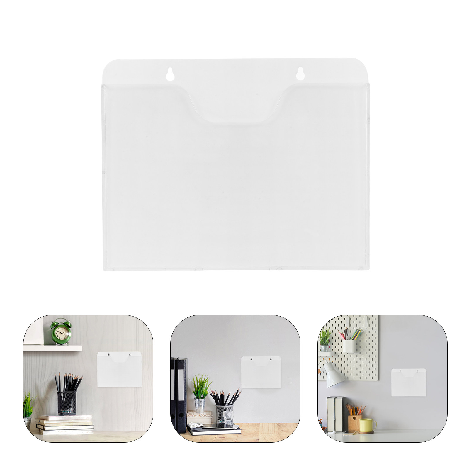 Document Holder Stand - 2Pcs Clear Acrylic Wall Mounted Literature