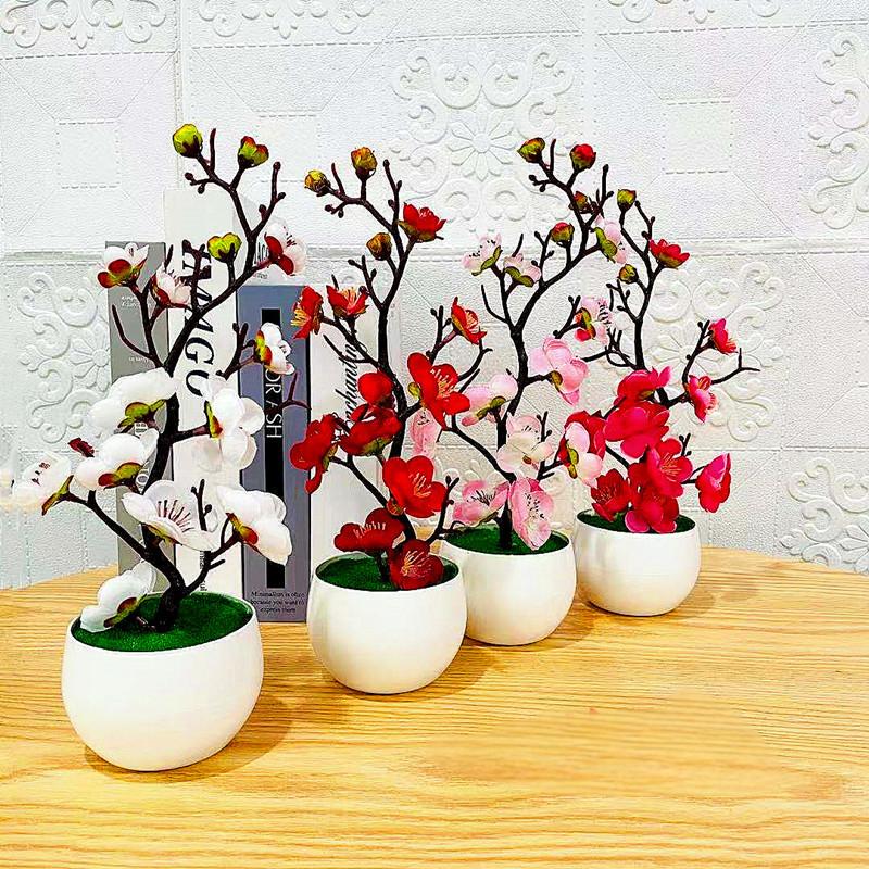 Simulation Plum Flower Pot Pla - огляд і ціна Home Office Layout