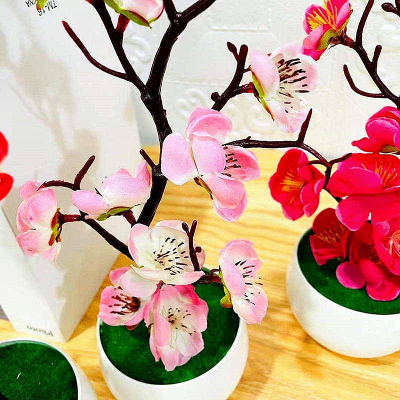 Simulation Plum Flower Pot Pla - огляд і ціна Home Office Layout