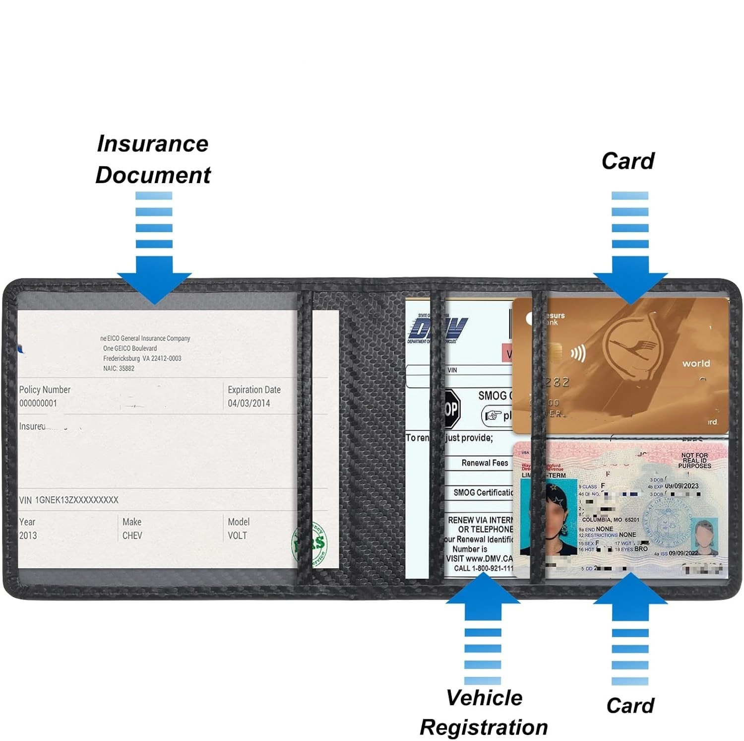 Car Registration and Insurance - огляд і ціна Document Holder Stand