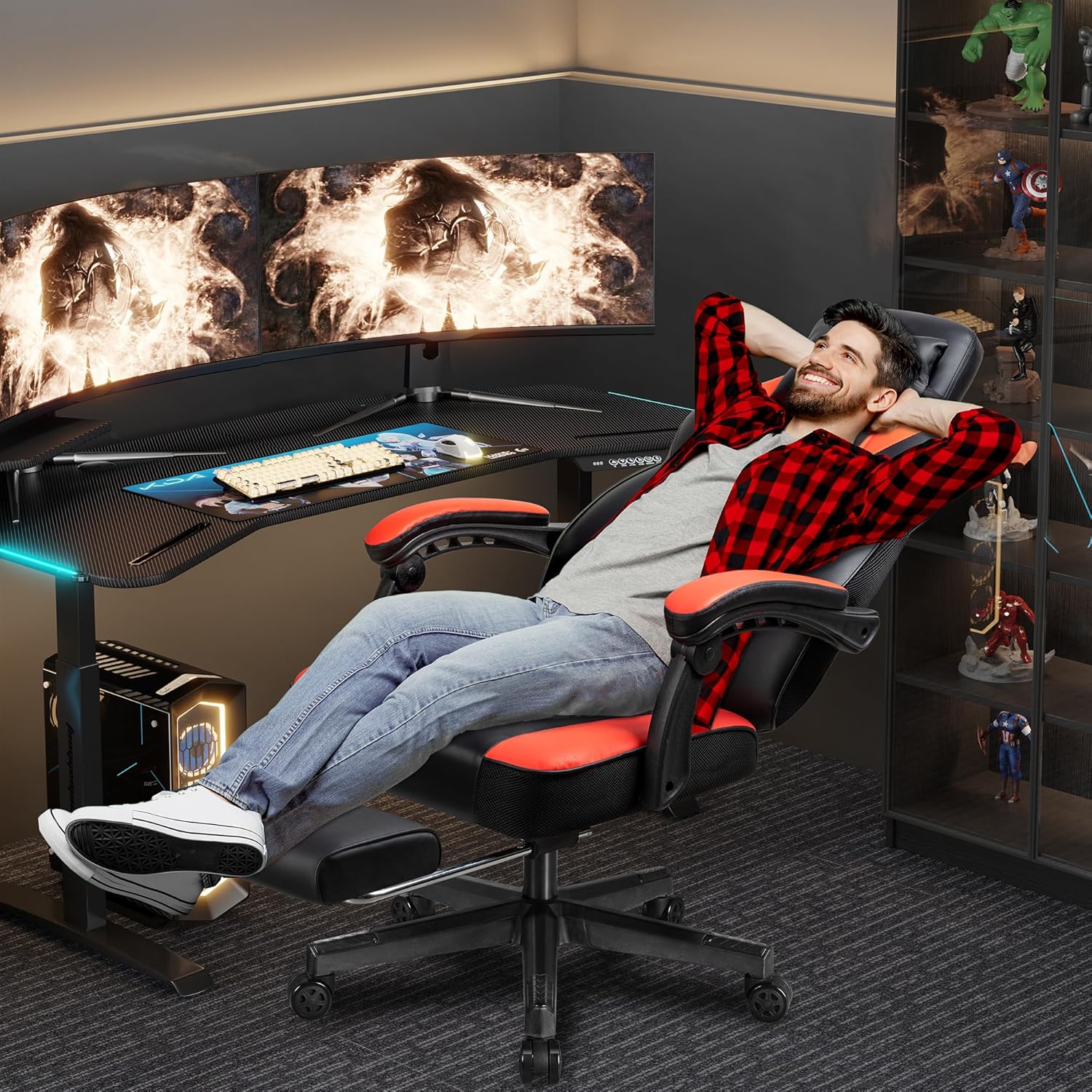 Gaming Chair with Footrest, Ma - огляд і ціна Ergonomic Office Chair
