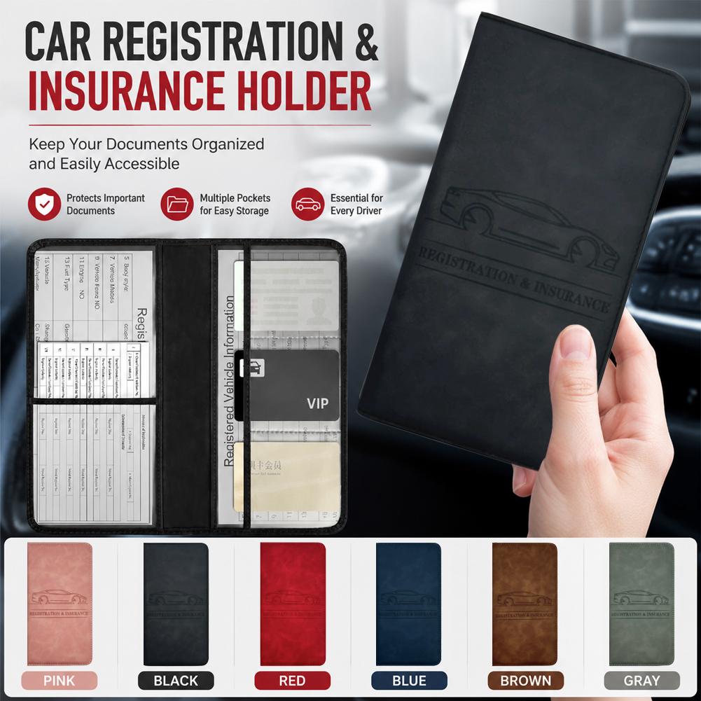 PU Leather Car Registration In - огляд і ціна Document Holder Stand