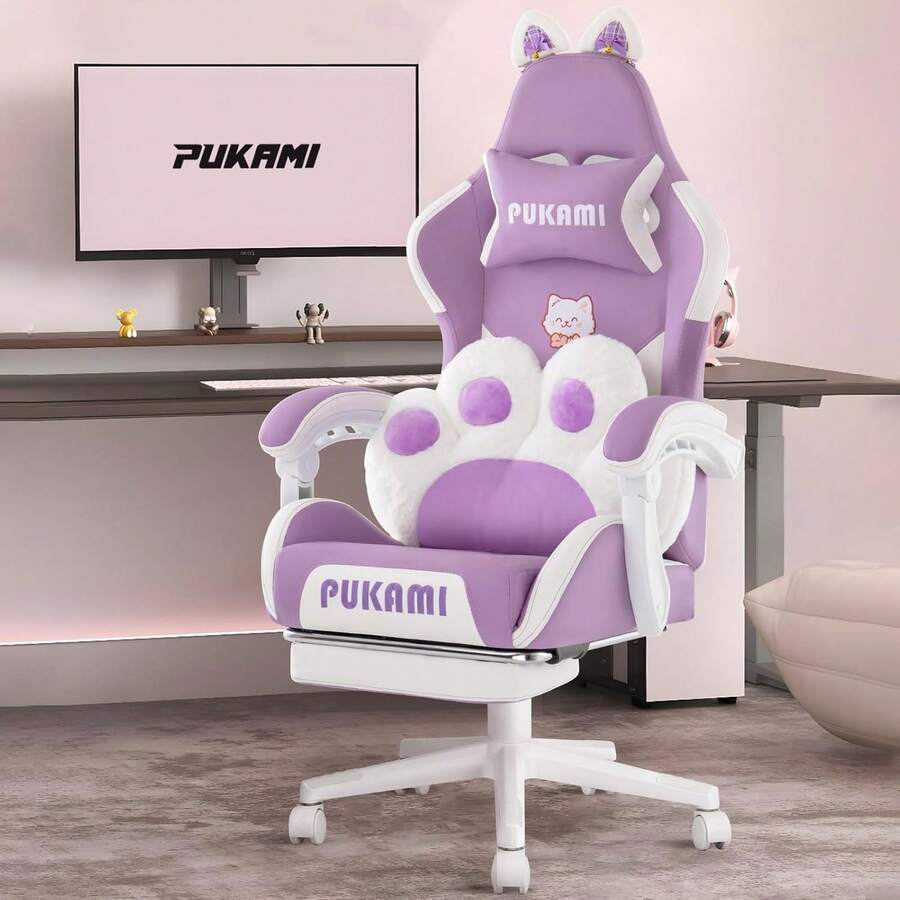 Pink Gaming Chair With Linked  - огляд і ціна Ergonomic Office Chair